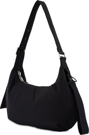 Samsøe & Samsøe medium zip-fastening curved shoulder bag - women - Recycled Polyester/Polyamide/Recycled Polyester - One Size - Black
