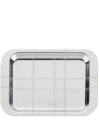 Christofle Graphik rectangular tray (21cm x 30cm) - unisex - Silver Plated Metal - One Size