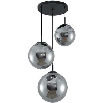 Lindby L&aacute;mpara Colgante teeja En Gris De Vidrio - Lindby