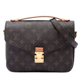 Louis Vuitton Pre-owned Pochette Metis - Dames - Pre-owned - Bruin - Maat: ONE Size Zijde