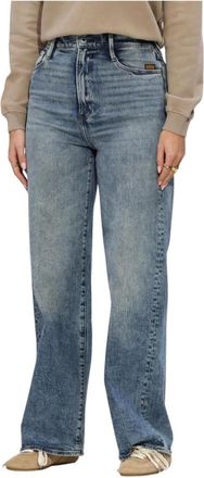 G-Star Jeans, Dames, Blauw, W27 L32, Leer, Deck 2.0 High Loose Jeans