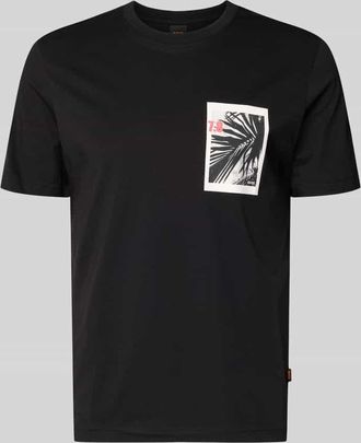 Boss Orange by Hugo Boss BOSS Orange Regular Fit T-Shirt aus reiner Baumwolle Modell TE_BOARD in Black, Gr&ouml;&szlig;e XXXL