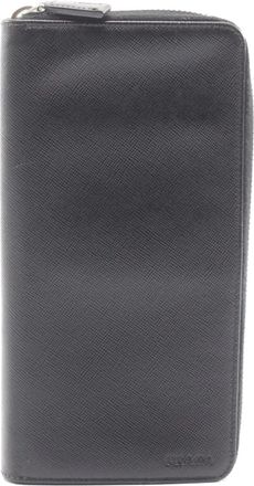 Prada 2000s Zippy portemonnee met logo-reliëf - Zwart
