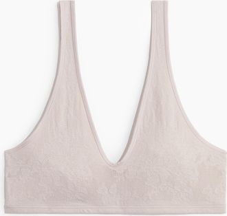 H&M Nahtloser Soft-BH aus Spitze - Pink