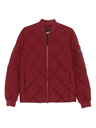 AlphaTauri quilted zip-up jacket - men - Polyester/Polyester - M - Red
