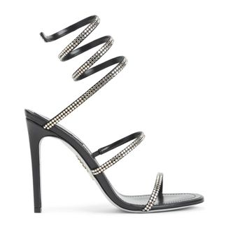 Rene Caovilla High Heel Sandals, female, Black, Size: 7 1/2 US Womens Sandals Shoes Black Ss26