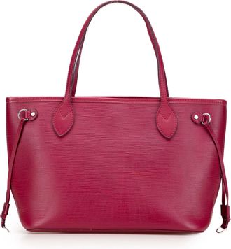 Louis Vuitton Pre-owned Womens Neverfull Tote Bag - Fuschia Leather - One Size