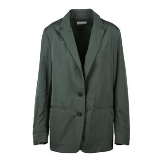 Dries Van Noten Necklace Giacca - Dames - Jassen - Groen - Maat: S Katoen