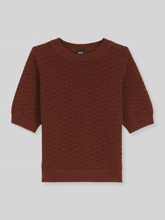 HUGO BOSS Regular Fit T-Shirt aus reiner Baumwolle Modell FOLEARIA in Cognac, Gr&ouml;&szlig;e XXL