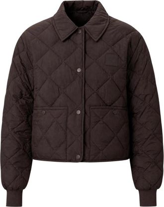 Calvin Klein Jeans Korte Puffer Jas - Dames - Zomerjassen - Bruin - S - Nylon - Jassen