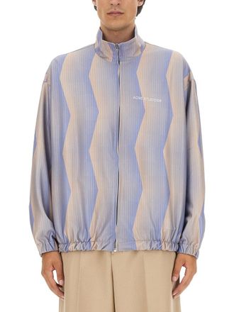 Acne Studios Logo-Embellished Polyester Jacket - Blue