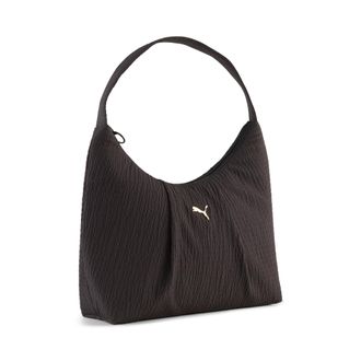Puma Schultertasche PUMA UP SLOUCHY HOBO BAG, Damen, Gr. B/H/T: 32cm x 30cm x 11cm, puma schwarz, unifarben, Taschen Schultertasche, sportlicher Stil, f&uuml;r 