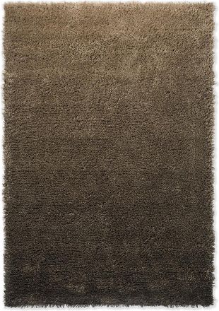 Brink & Campman Hochflor Designer Teppich Shade High Dark Beige/Chocolate - aus 100% reiner Schurwolle