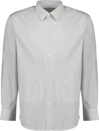 Saint Laurent Chemise Cassandre - Heren - Casual Overhemden - Wit - XL - Katoen - Overhemden