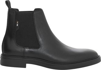 HUGO BOSS Calev Chelsea Boot - Heren - Chelseaboots - Zwart - 44 EU - Leer - Schoenen