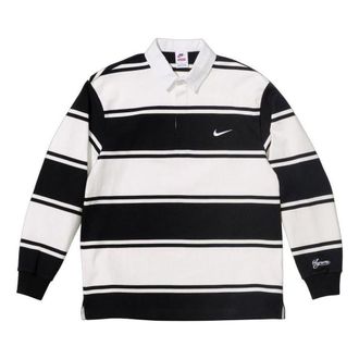 SUPREME x Nike Stripe Rugby Black SS25KN1-BLACK