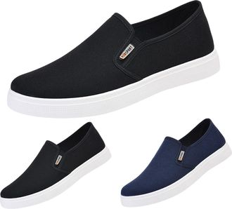 Generic Mens sports shoes without laces: jogging shoes, slip-on running shoes, breathable trainers, abrasion-resistant trainers, lightweight walking shoes, cu