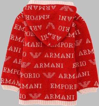 Emporio Armani Wool-Blend Coat - Red