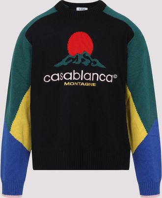 Casablanca Intarsia Pullover