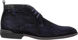 Floris Van Bommel De Hakker 01.03 - Heren - Veterlaarzen - Blauw - 42 1/2 EU - Leer - Schoenen