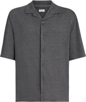 Brunello Cucinelli Jersey shirt in Medium Grey at Nordstrom, Size Xxx-Large Eu