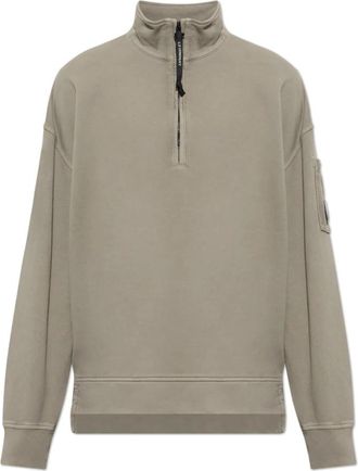 C.P. Company Sweatshirts & Hoodies - Heren - Vesten met rits - Groen - M - Hoodies & sweatvesten