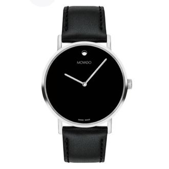 Movado Signature Quartz Black Dial Ladies Watch 0607943