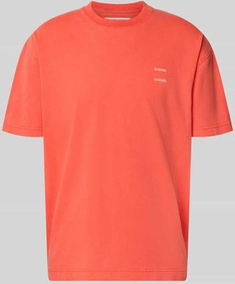 Sams&oslash;e & Sams&oslash;e T-Shirt mit Label-Print Modell JOEL in Hellrot, Gr&ouml;&szlig;e XXL