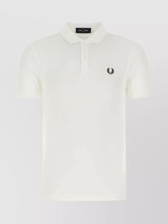 Fred Perry piquet polo shirt collar sleeves