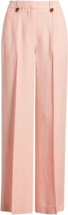 Reiss Magda Wide Leg Pleat Pants in Pink at Nordstrom, Size 12 Us