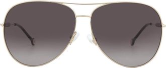 Carolina Herrera Brown Gradient Pilot Ladies Sunglasses CH 0034/S 0J5G/HA 64