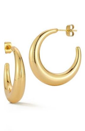 Glaze Jewelry Crescent Hoop Earrings in Gold at Nordstrom Rack