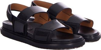 Marni Womens Sandal Fussbett Black Slippers Flat Shoes