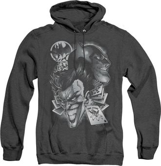 Gildan Batman Archenemies Adult Heather Hoodie / Hooded Sweatshirt