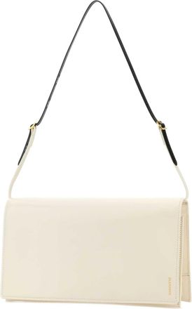 Jil Sander Womens File Shoulder Bag White Calf
