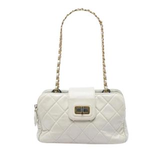 Chanel Pre-owned Vintage Quilted Shoulder Bag - Dames - Pre-owned - Wit - Maat: ONE Size Leer