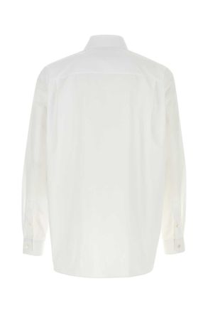 Gucci Mens White Poplin Shirt T Cottonmother Pearl Camicie