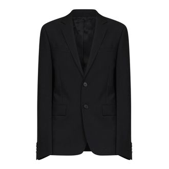 Fendi Jassen, Dames, Zwart, XS, Wol, Kid Mohair Blazer