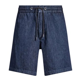 HUGO BOSS Denim Shorts, male, Blue, W34, Relaxed Fit Blue Jeans