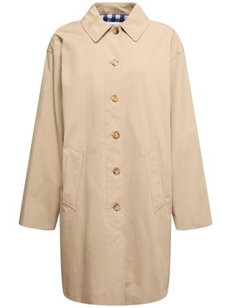 トレンチコート MOSCHINO Beige Gabardine Oversize Trench Coat Moschino Gabardine Trench Coat Tailored Twist In Beige