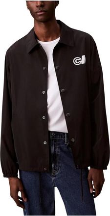 Calvin Klein Jeans LS Nylon CK Graphic Lv 04Rc 515G - Heren - Zomerjassen - Zwart - XL - Nylon - Jassen
