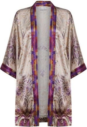 Pierre-Louis Mascia Overhemden, Dames, Paars, ONE Size, Mutka Kimono