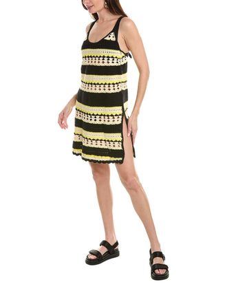 Ganni Crochet Cover-Up Slip Dress