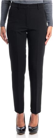 Seventy Pantalon van wolmix - Dames - Slim Fit Broeken - Zwart - XS - Wol - Broeken