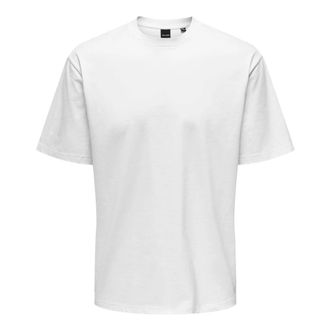 Only & Sons Onsfred T-shirt - Heren - T-shirts - Wit - XL - Katoen - Tops