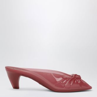 Chlo&eacute; Sabot Jelly con fiocco in TPU trasparente rosa