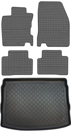 OEM Nissan Qashqai Ii J11 Crossover De Febrero De 2014 A 2021. Juego De Alfombrillas De Goma Para Coche Y Alfombrilla Para Maletero