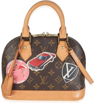 Louis Vuitton Brown Monogram Coated Canvas World Tour Alma BB (Authentic Pre- Loved)