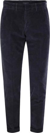Fay Capri Broek - Heren - Slim Fit Broeken - Blauw - W34 - Katoen - Broeken