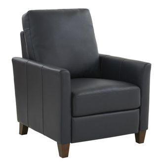 Comfort Pointe Penny Midnight Blue Faux Leather Modern Recliner